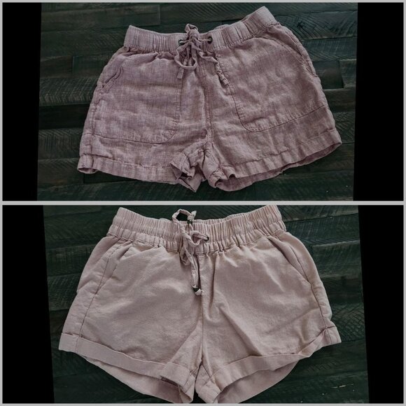 (2) shorts jr/teen size small redish and peachish color - Picture 1 of 8